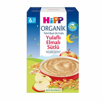 Hipp Organik İyi Geceler Yulaflı Elmalı Tahıl Bazlı Ek Gıda 250 Gr