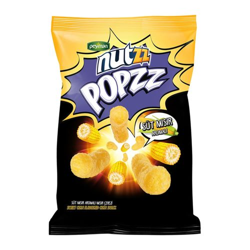 Peyman Nutzz Popzz Süt Mısır Aromalı Mısır Çerezi 100 Gr