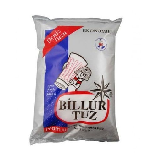 Billur Tuz İyotlu 3 Kg