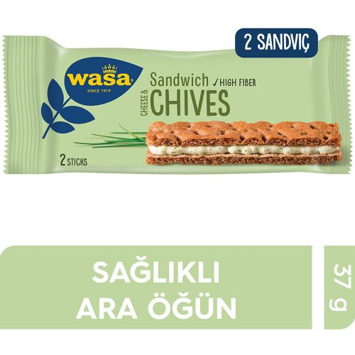 Wasa Sandwich Cheese Chives 37 Gr