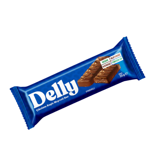 Delly Çikolata Kaplı Fındıklı Meyveli Bar 35 Gr