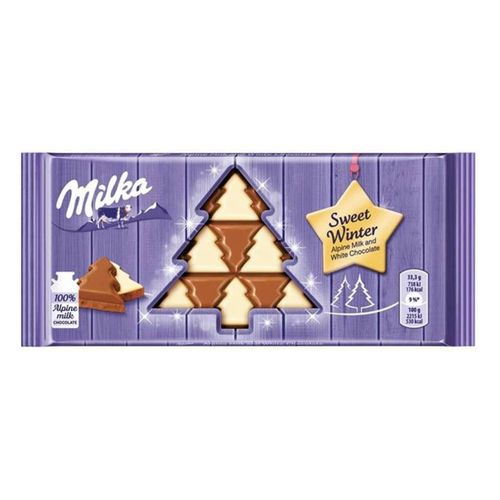 Milka Sütlü Ve Beyaz Çikolata 100 Gr