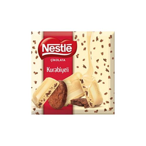 Nestlé Kurabiye Parçacıklı Beyaz Çikolata 60 Gr