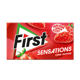 First Sensations Çilek Rüyası Aromalı Sakız 27 Gr