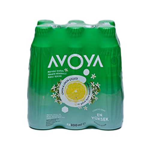 Avoya Limon/Limon Çiçeği Aromalı Maden Suyu 6x200 Ml