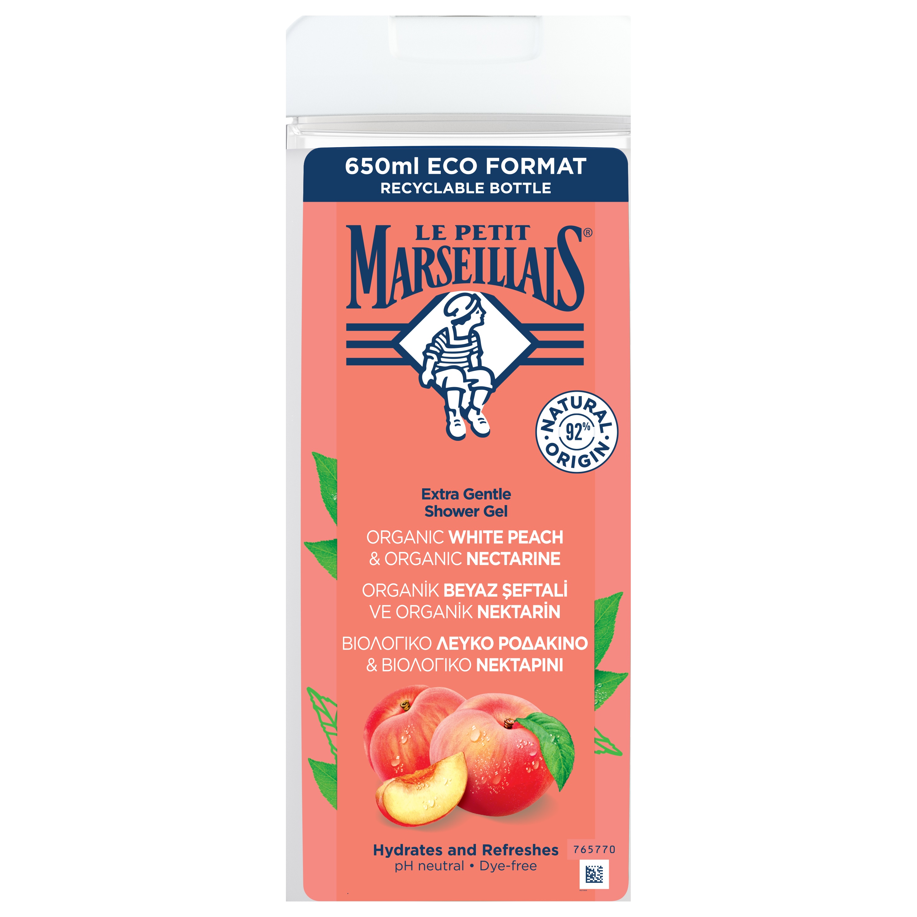 Le Petit Marseillais Beyaz Şeftali & Nektarin Duş Jeli 650 Gr