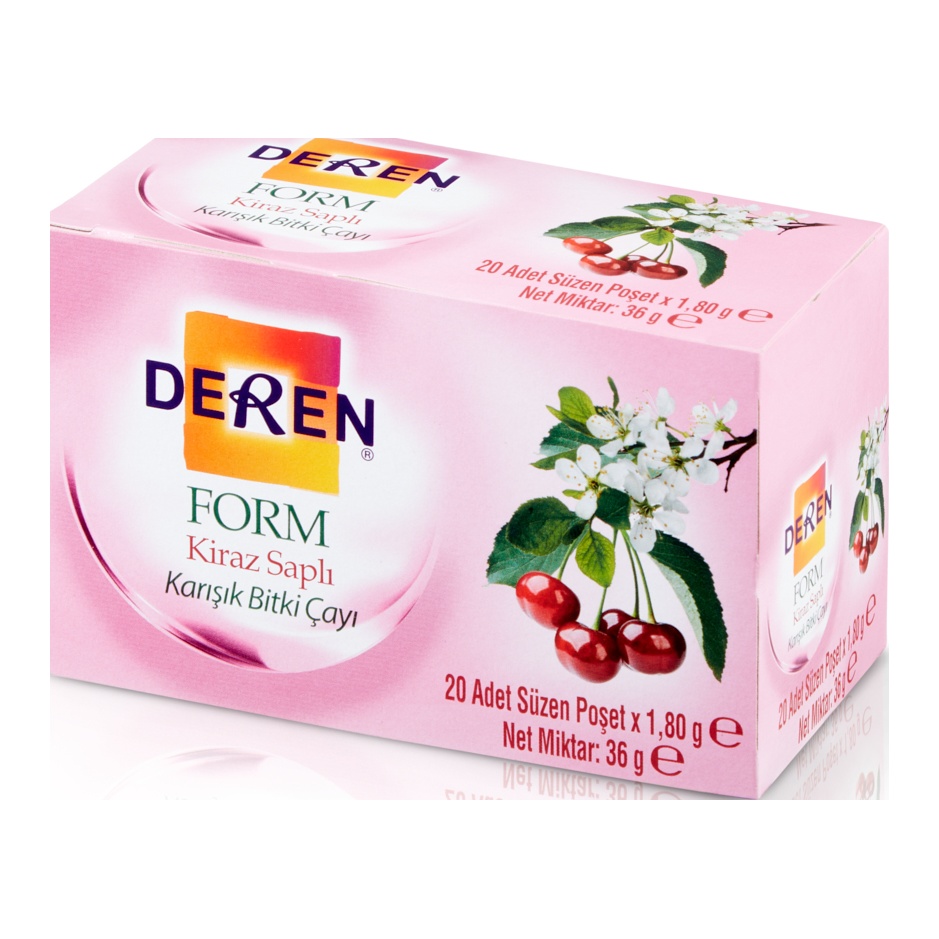 Deren Form Kiraz Saplı Karışık Bitki Çayı 20 Adet