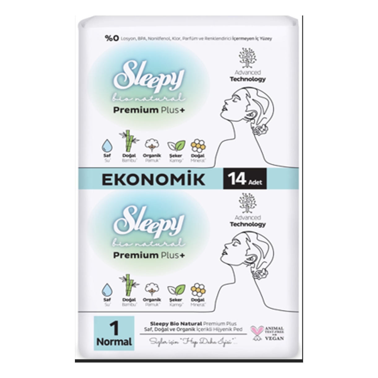 Sleepy Bionatural Premium Normal 14 Adet