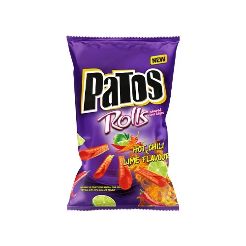 Patos Rolls Chili & Lime Mısır Cipsi 135 Gr