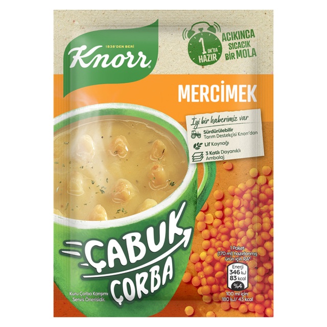 Knorr Çabuk Mercimek Çorbası 22 Gr
