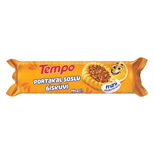 Tempo Portakal Soslu Bisküvi 114 Gr