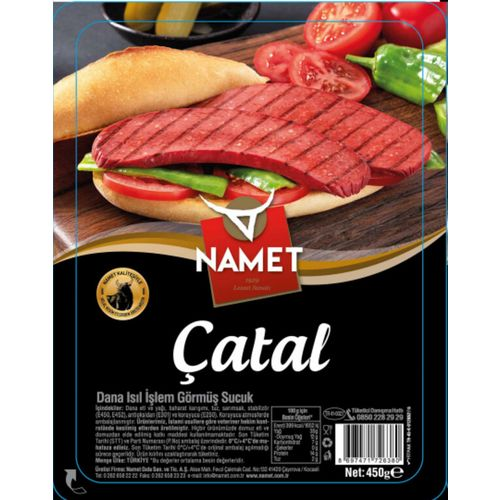 Namet Çatal Dana Sucuk Isıl İşlem 450 Gr