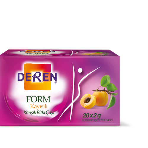 Deren Form Kayısılı Karışık Bitki Çayı 20 Adet