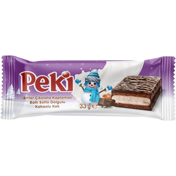 Peki Bitter Çikolata Kaplamalı Kek 33 Gr