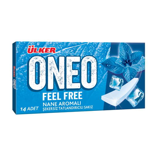 Oneo Feel Free Nane Aromalı Şekersiz Sakız 27 Gr