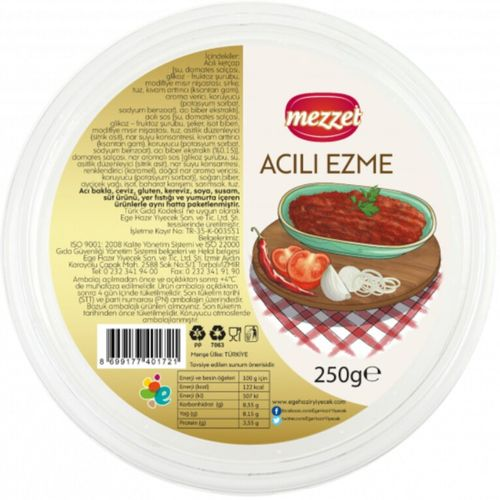 Mezzet Acılı Ezme 250 Gr