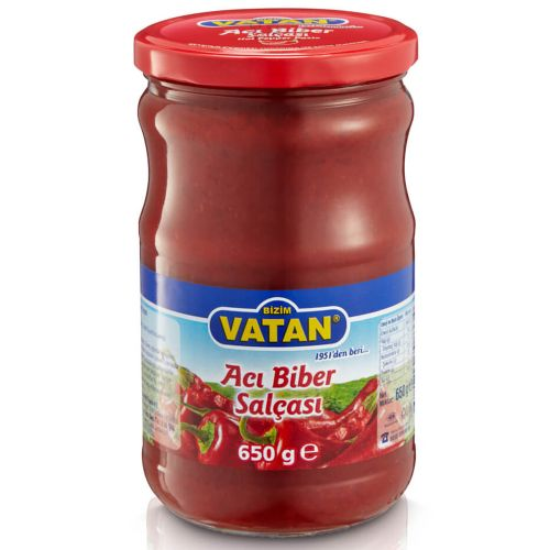 Bizim Vatan Acı Biber Salçası 650 Gr