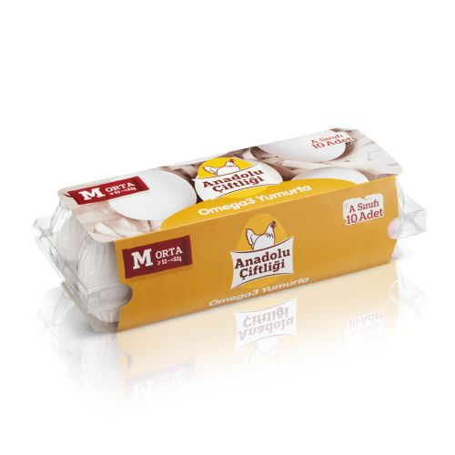 Anadolu Çiftliği Omega 3 Yumurta M Boy 53-62 Gr 10 Adet