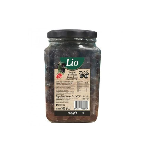 Lio Siyah Zeytin Kuru Sele (351-380) 500 Gr