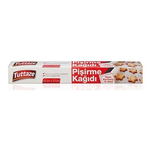 Tuttaze Hazır Kesilmiş Pişirme Kağıdı 16 Adet