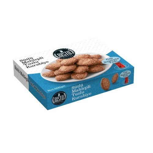Bisto Sütlü Mahlepli Tuzlu Kurabiye 500 Gr