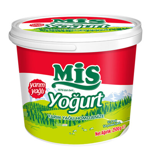 Mis Yoğurt Yarım Yağlı Homojenize 2500 G