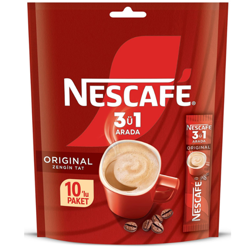 Nescafé 3'ü 1 Arada 10'lu Multipack 175 Gr