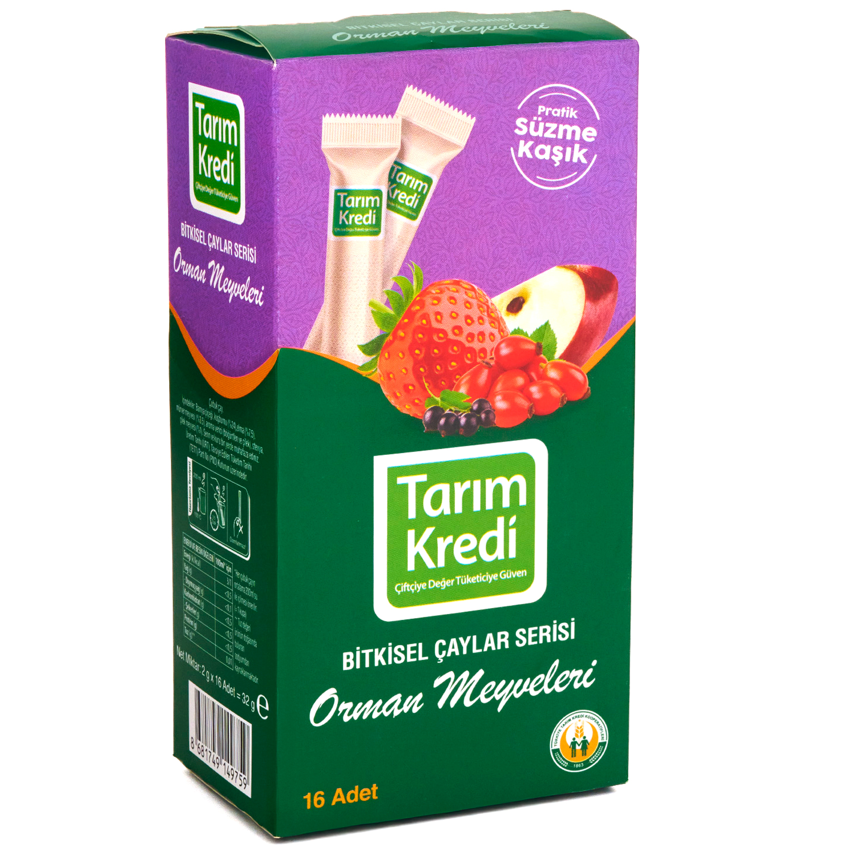 Tarım Kredi Orman Meyveli Karışık Çubuk Çay 32 Gr