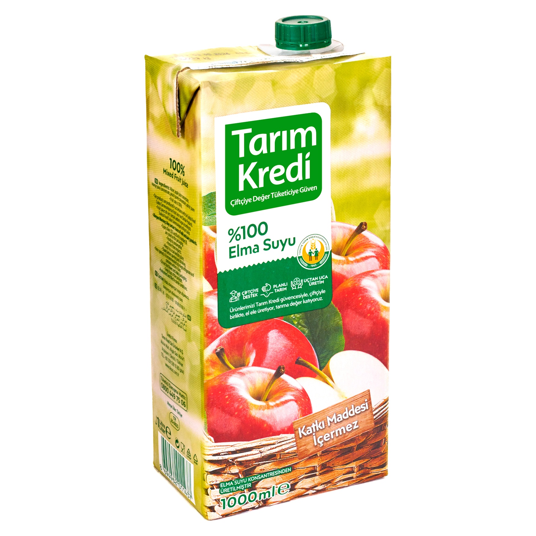Tarım Kredi %100 Elma Suyu 1 Lt