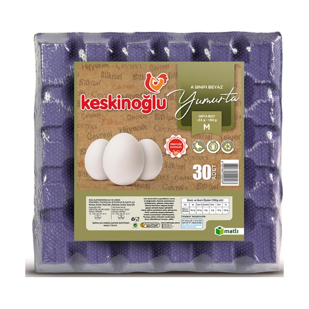 Keskinoğlu Yumurta M Boy 30 Adet