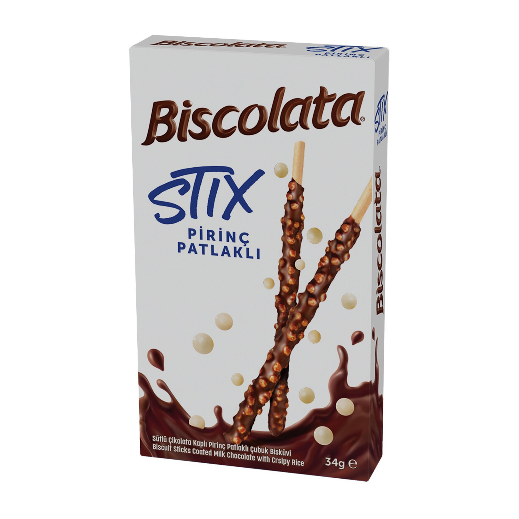 Biscolata Stix Pirinç Patlaklı 34 Gr