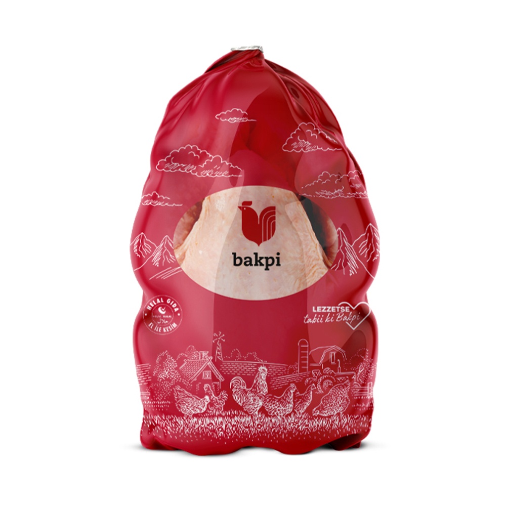 Bakpiliç Donuk Poşetli Bütün Piliç 1 Kg