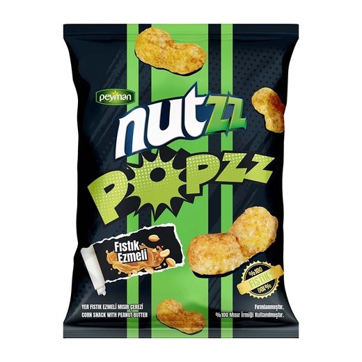 Nutzz Popzz Fıstık Ezmeli 90 Gr