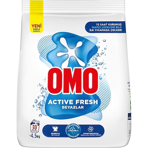 Omo Matik Active Fresh Beyazlar Toz Deterjan 4.5 Kg