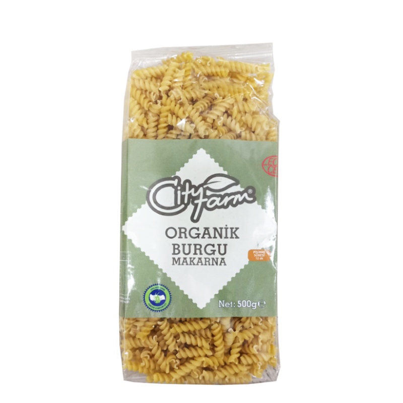 City Farm Organik Burgu Makarna 500 Gr