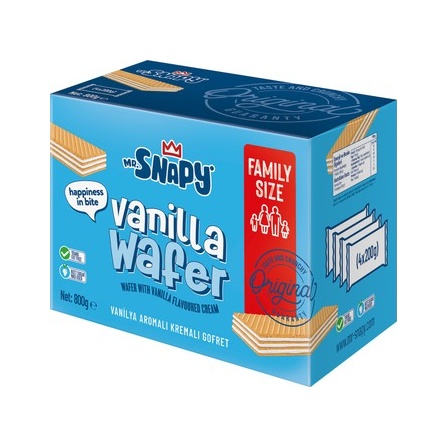Mrsnapy Vanilyalı Gofret 800 Gr