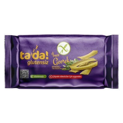 Tada Glutensiz Ispanaklı İnce Gevrek 85 Gr