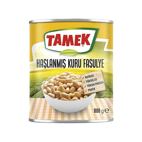Tamek Haşlanmış Fasulye 800 Gr