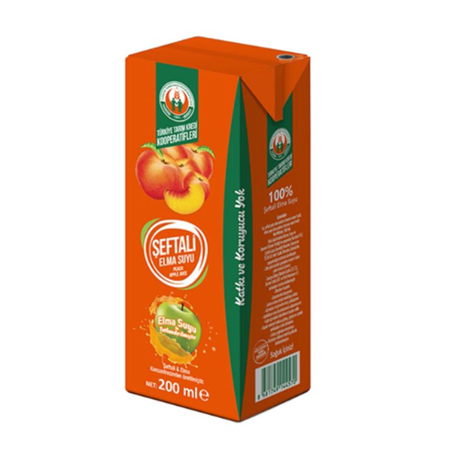 Tarım Kredi %100 Şeftali Elma Suyu 200 Ml