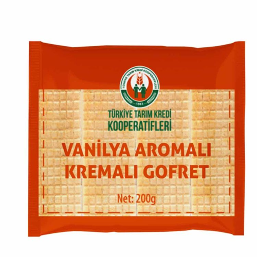 Tarım Kredi Vanilya Aromalı Gofret 200 Gr