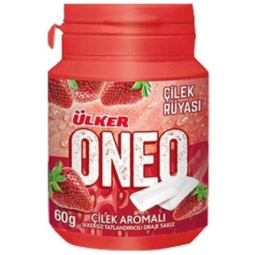 Ülker Oneo Çilek Aromalı Bottle Draje Sakız 60 Gr