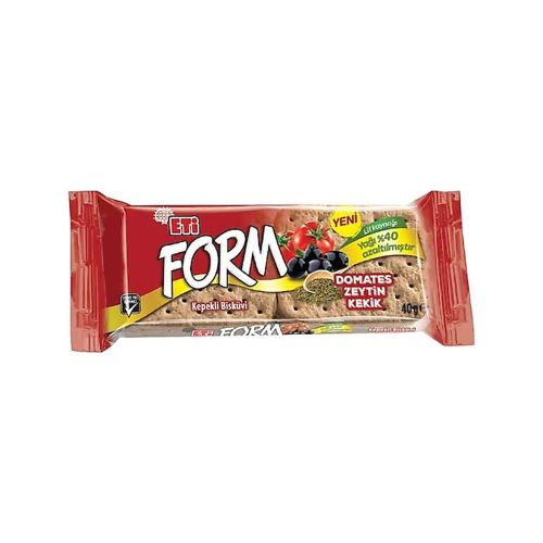 Eti Form Kepekli Domatesli Ve Zeytinli Kraker 40 Gr