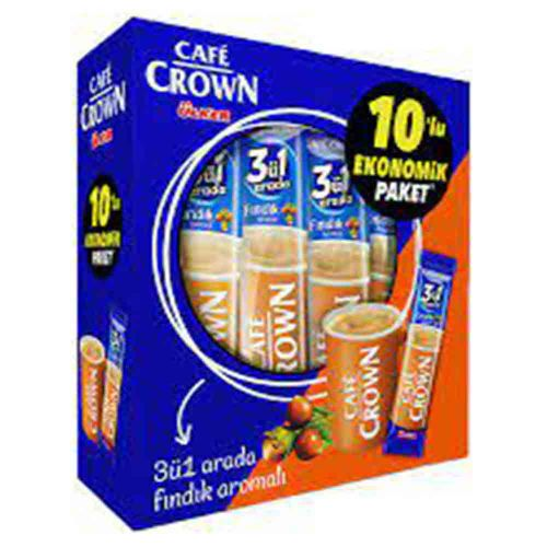 Cafe Crown 3 Ü 1 Arada Fındıklı Kahve 10'lu Paket 180 Gr