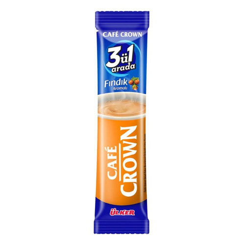 Café Crown 3ü1 Arada Fındık Aromalı Kahve 18 Gr